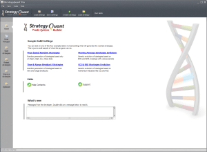Main program screen